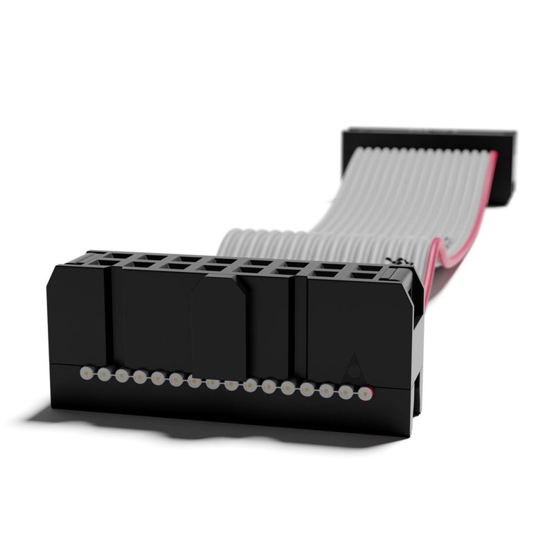 ExcelValley - 5-Pack - Eurorack Flat Ribbon Power Cables Modular Synth Synthesizer [16 to 16 Pins | 25 cm - 9.84"] - Image 4